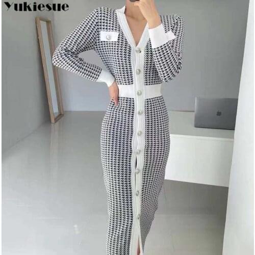 Модные платья в клетку YUKIESUE China At AliExpress