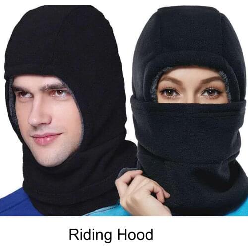 Winter Windproof Outdoor motorcycle Fleece Hat Thickened Cold-proof Warm Face Hood Cover
