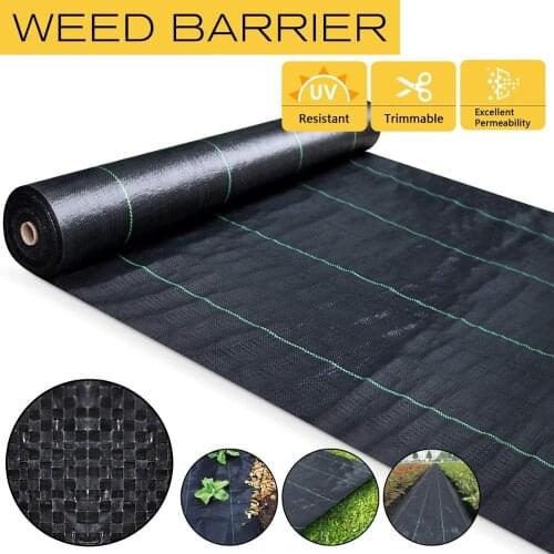 100g/Square meter Heavy Duty Lined Weed Control Plant Covers Fabric Landscaping Ground Covers Garden Weed Barrier Gardening Mat