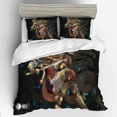 3D Printing Bedding Set Duvet Cover Pillowcase Bedclothes Dropshipping Gife king Queen size The rise of shield Heroes 003