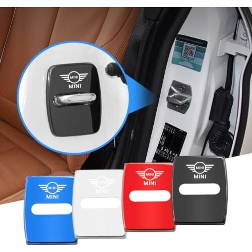 4Pcs Anti-Rust Car Door Lock Cover Protect Buckle For BMW Mini Cooper Countryman Clubman R55 R56 R60 F54 F55 F56 F60 Accessories