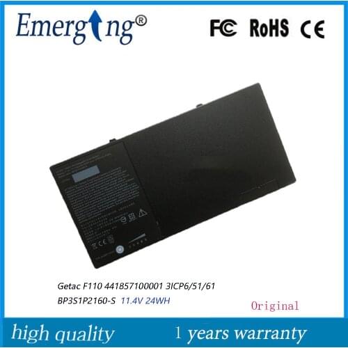 11.4V 24Wh BP3S1P2160-S Original BP3S1P2160 BP3S1P2160-S Laptop Battery For Getac F110 Tablet Series 441857100001