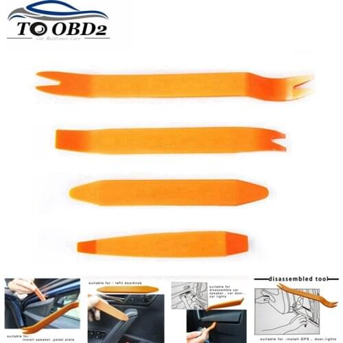 Auto Removal Tool Car Disassembled 4pcs/Kit Refit Audio Portable Pry Installer Car DVR Player Trim Panel Dashboard Free Shipping