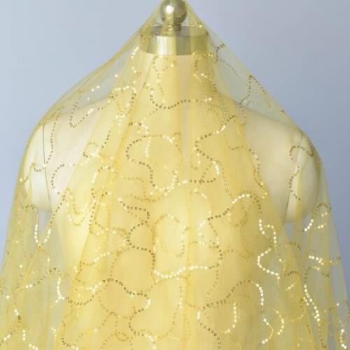 Whole piece sequinces fabrics embroidery sequinces lining tulle fabrics bling bling sequince bridal dress lining tulle