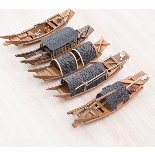 Wooden Boat Model Decoration Crafts Handmade Boat Decoration Real Wooden Boat Fishing Boat Wupan Boat Sailing Boat Sightseeing