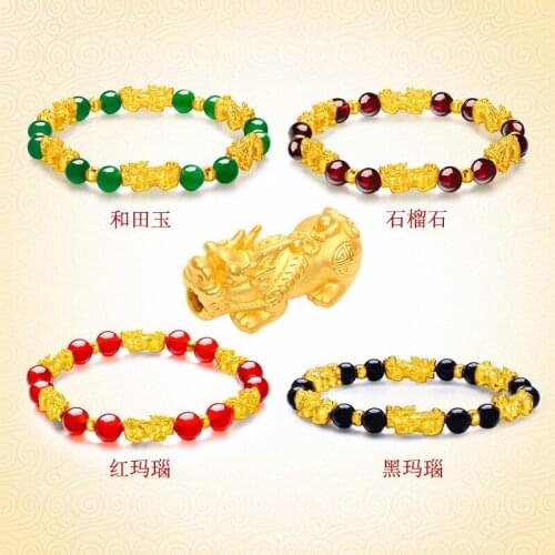 Classic Pixiu Bracelet Chinese Good Lucky Charm Feng Shui Pi Xiu Wealth Good Luck Bracelets Men Jewelry Lucky Bracelets Gift