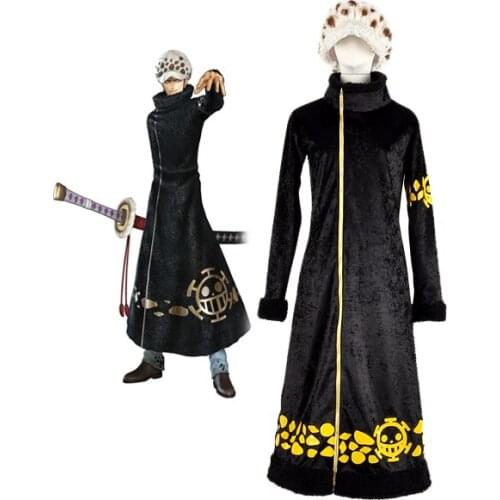 Trafalgar Law Clothes Cosplay One Piece Surgeon of Death Trafalgar Law Cosplay Costume Custom Made Any Size