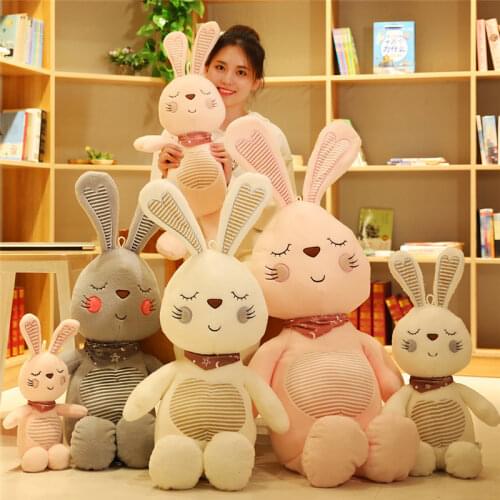 Cartoon Cute Bunny Rabbit Plush Toy Love Rabbit Stuffed Doll Sofa Pillow Cushion Baby Birthday Gifts Kids Girl Room Decoration