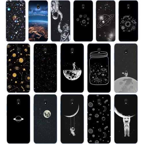 240FG Newest Space Moon Astronaut Pattern Soft Silicone Tpu Cover phone Case for xiaomi redmi 9 9A Note 9 9s Pro MI 9 9T SE Lite