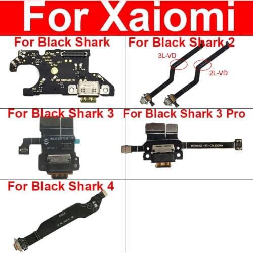 USB Charging Port Dock Charger Plug Connector Board Flex Cable For Xiaomi Black Shark Blackshark 2 3 3 Pro 4 Replacement Parts