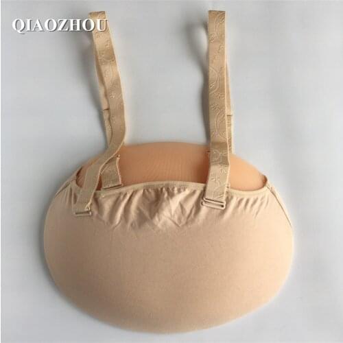 3000g silicone belly hold by pocket with strap invisible steady real for false pregnancy cosplay big 8~10 month