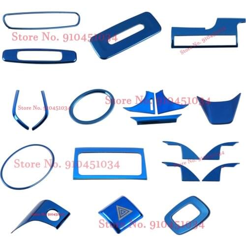 For Toyota Camry 2018 2019 Stainless Steel blue interior Trim Accessories Car Steering Wheel Trim Circle Cover Cover Trim