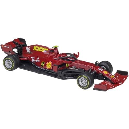 Bburago 1:43 2020 Ferraris 1000th Team F1 SF1000 #5 #16 Alloy Super Toy Car Model For With Steering Wheel Control Kids Gifts