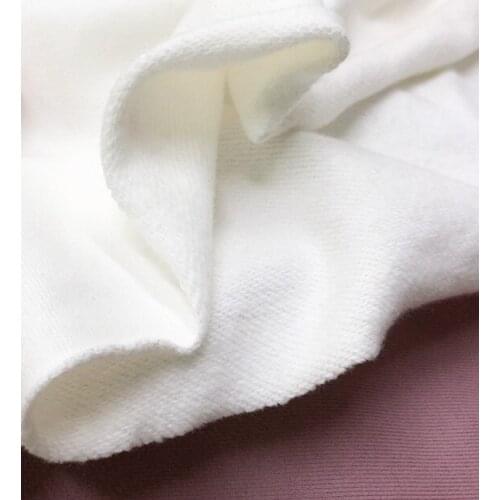 Width 69" Winter Thick Cotton Micro Stretch Knit Fabric By the Yard For School Uniform Sports Pants Sweater Hoodies Material