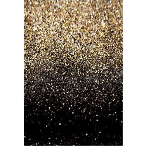 Bright Flashing Gold Black Background Cloth Holiday Birthday Party Photo Studio Photography Prop Festival Golden Spot Background