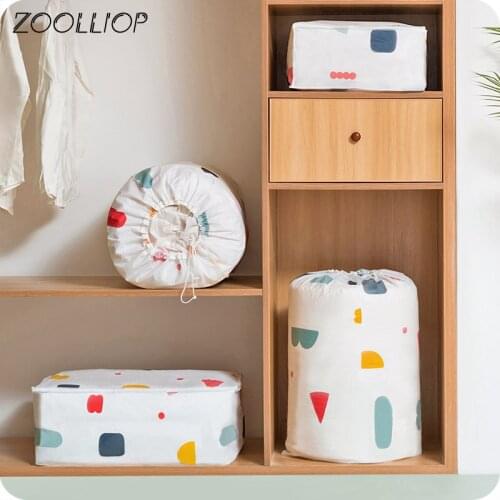 Quilt Storage Bags Home Storage Organiser Washable Wardrobe Clothes Storing Bags Plus Size Finishing Storage Bags Save Space