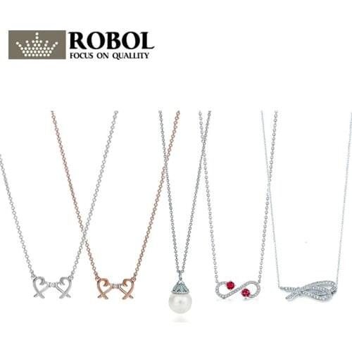 42 Original 925 Sterling Silver Jewelry Classic Necklace with Original Engraved Womens Jewelry Gift Free Shipping Wholesale