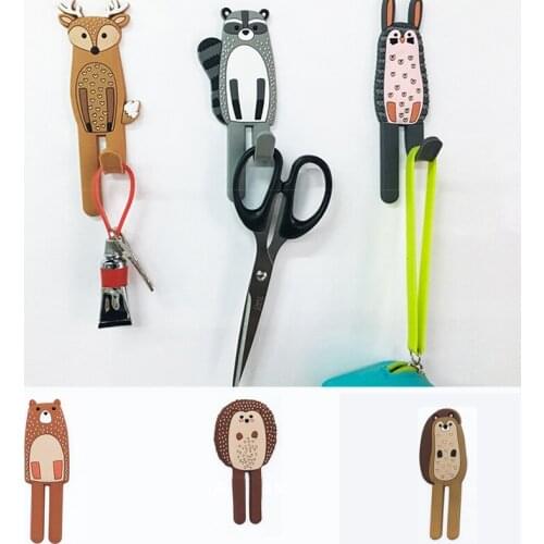 1PC Magnetic Hook Refrigerator Magnetic Sticker Key Holder Portable Creative Cute Durable Multifunction for Home Kitchen Office