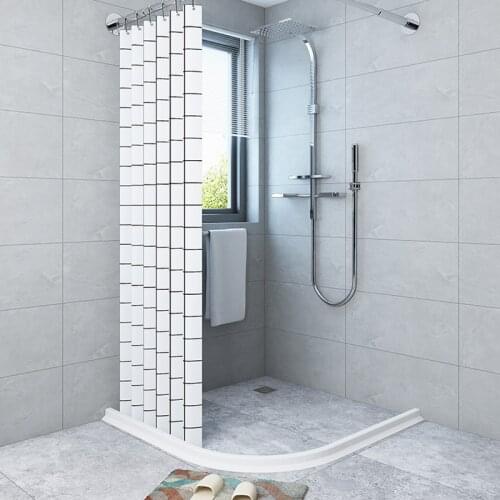 1pcs Water Barrier Strips Bathroom Shower Door Water Stopper Collapsible Bath Threshold Strips Water Barrier For Kitchen Sealing