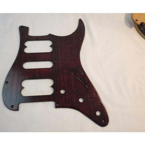 1PCS hand made solid Ailanthus wood GUITAR HSH Pickguard