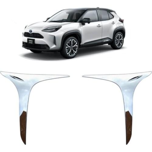 2x Auto Car Front Bumper Foglight Eyelid Cover Trim Moulding Sticker Fit For Toyota Yaris Cross 2021