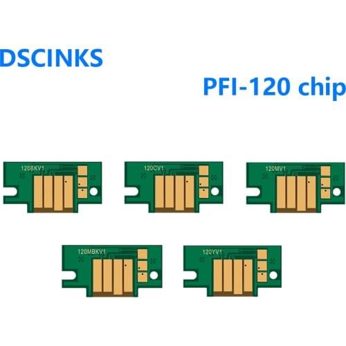 1PC free shipping PFI120 PFI 120 ink cartridge chip for Canon TM200 TM205 TM300 TM305 200 205 300 305 printer PFI-120 chips