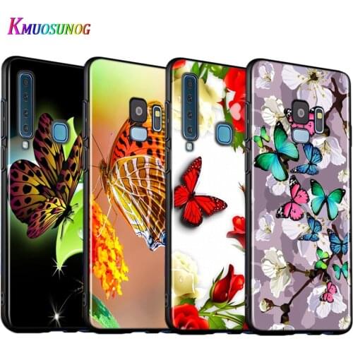 Colourful Butterfly Silicone Cover For Samsung Galaxy A9 A8 A7 A6 A6S A8S Plus A5 A3 Star 2018 2017 2016 Phone Case