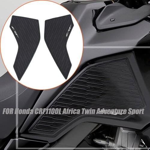 For Honda CRF1100L Africa Twin Adventure Sport Motorcycle Non-Slip Side Fuel Tank Stickers Waterproof Pad Rubber Sticker