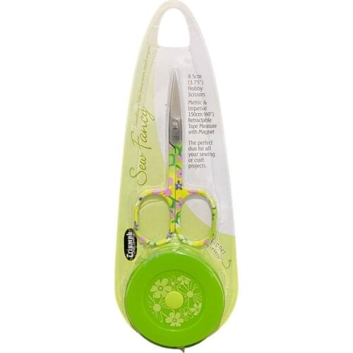 Scissors Tape Measure Set Color: Green
