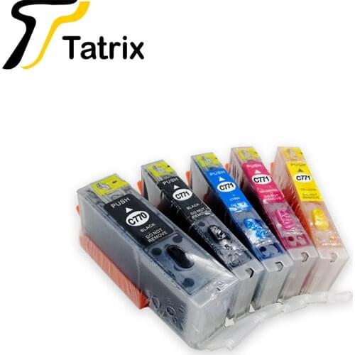 Tatrix For Canon PGI470 CLI471XL PGI470 CLI471 Refillable Ink cartridge For Canon PIXMA MG5740 MG6840 MG7740 Printer