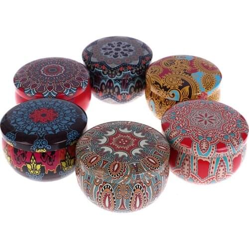 1 PCS Round Candle Tin Jars DIY Candle Making Kit Holder Storage Case Natural Soy Wax Home Decoration