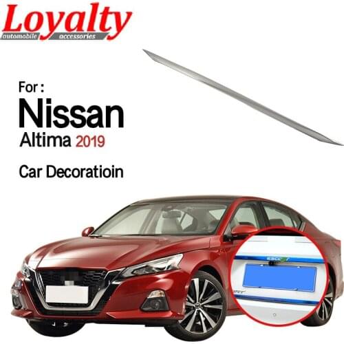 Loyalty for Nissan Altima 2018 2019 Rear Trunk Tailgate Bottom Lid Strip Stainless Steel Matter Silver Car Accessories