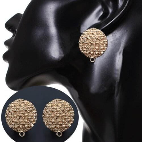 Metal Drop Earrings Linkers Connectors Circle Charms Base DIY Findings Indian Chile Women Dangle Hanging Earring Jewelry Making