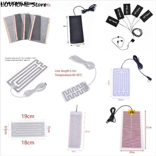 20 Style 1/2/4PCS Winter Warm Survices Portable Warm Plate USB Heating Heater Plate for Mouse Pad Shoes Golves