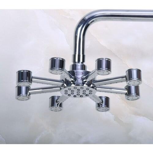 Polished Chrome Shower Head Bathroom Shower Sprayers Top Rainfall Shower Head Water Saving Shower Heads Bsh211