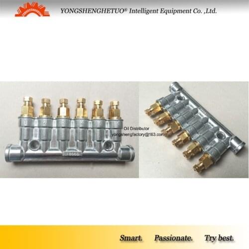 Haitian dedicated OIL GREASE distributor Pressurized detective volumetric separator valve divider manifold 6 outlet T8666