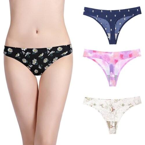 Sexy Women Underwear Breathable Soft Lingerie Female Briefs Panty Sexy Transparent Ladies Underpants Floral Bow Soft Lingerie