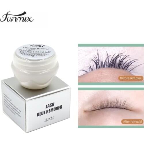 FUNMIX Semi Permanent Lash Extension Remover False Eyelash Glue Remover Gel Eye Lashes Makeup Remover Cream Eyes Makeup TSLM1