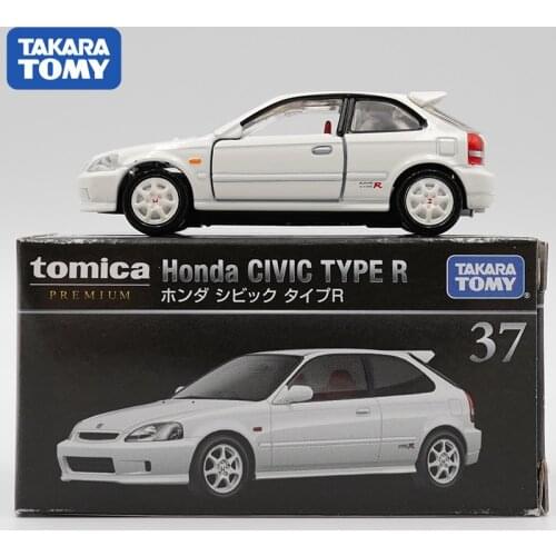Takara Tomy Tomica Premium 1:62 JDM Honda Civic Type R EK9 Alloy Diorama Car Model Collection Miniature Carros TP37 Toys