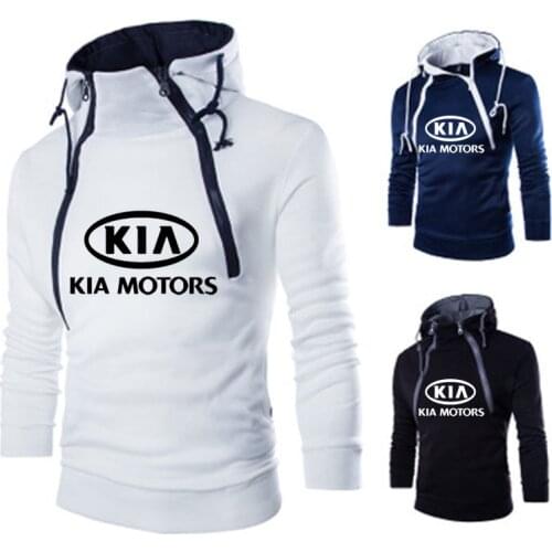 Spring Autumn New Mens Hoodies KIA Car Logo Print Sweatshirt Fashion Men Hoodie hip hop harajuku Casual Mens pullover