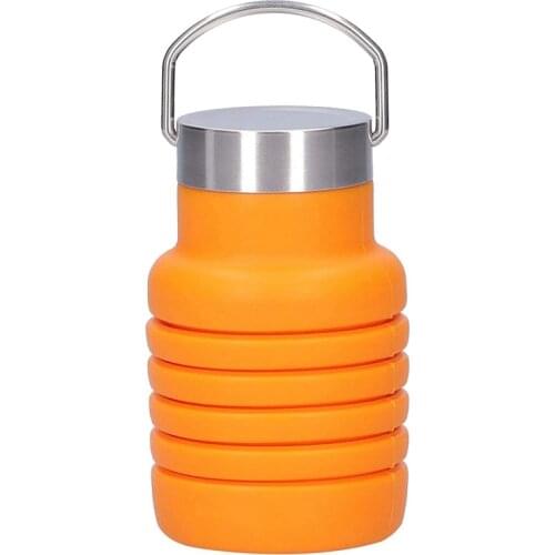 Top!-Sports Water Bottle 550Ml Foldable Water Bottle Reusable Water Bottle Use on Travel Bikes Outdoor Sports