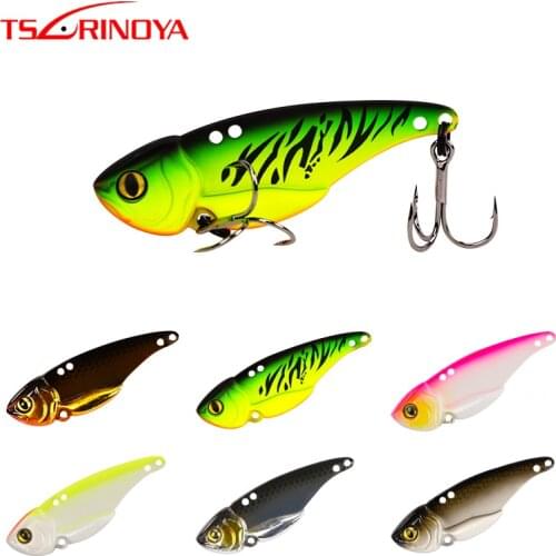 TSURINOYA Fishing Hard Lure Metal VIB ARES-A 5g 7g 10g 15g Treble Hook Double Hole Low Center Of Gravity Artificial Bait