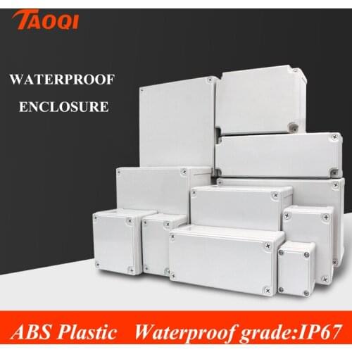 Waterproof Plastic Enclosure Box Electronic Electrical Project Box ABS Outdoor Junction Box Housing IP67 Project Instrument Case