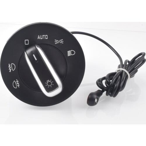 For Skoda Octavia II Combi 1Z5 1Z3 Chrome Auto Headlight Switch Replace module 1ZD941431 Add automatic 1Z094143k