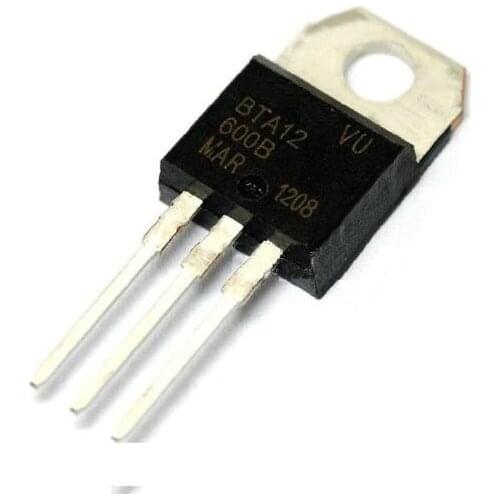 10 PCS BTA12-600B BTA12 TRIAC 600V 12A TO-220AB NEW