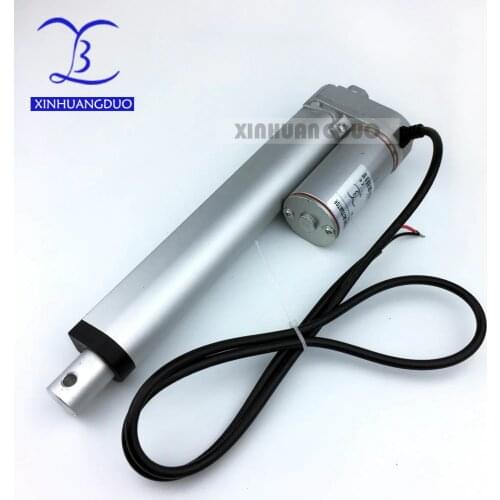 12V 24V 150mm/6inch stroke 900N /198LBS micro linear actuator electric linear actuator TV lift high speed linear actuator