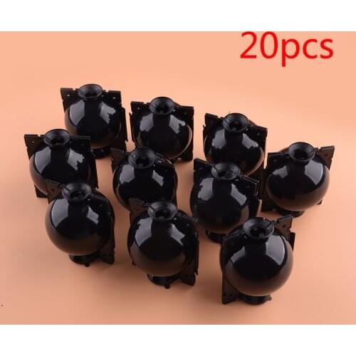 20Pcs Black Plastic Plant Rooting Grow Grafting Controller Pressure Propagation Devices Balls Boxes