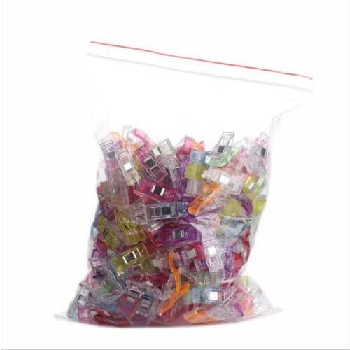 Plastic clips sewing 50 PCS Clear Sewing Craft Quilt Binding Plastic Clips Clamps Pack Wonderful plastic clips
