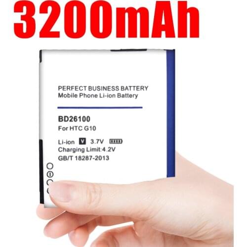 3200mAh BD26100 Phone Battery for HTC G10 A9191, Desire HD, Surround, T8788, T9188, T9199, Tianxi HuaShan,myTouch HD