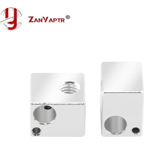 E3D Aluminum Heater Block All-Metal Hot end Heating plate 16*16*12 16x16x12mm For 3D Printer E3D V5 Sandblasting Oxidation